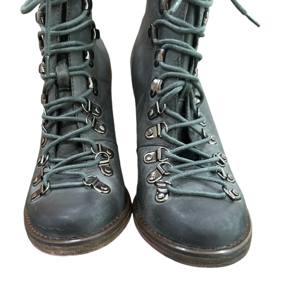 Jeffrey Campbell Ibiza Last Bradley Heeled Ankle Boot Dark Gray Green EUC Size 8 - Picture 2 of 10